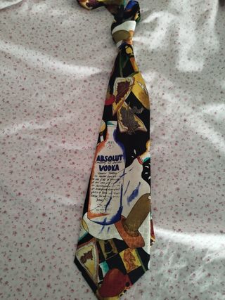 4 Corbatas estampadas vintage