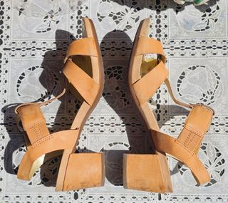 Sandali Geox marroni donna, tacco