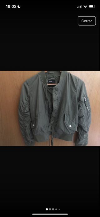 Chaqueta bomber verde oliva talla S
