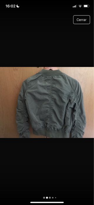 Chaqueta bomber verde oliva talla S