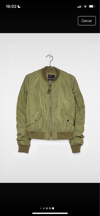 Chaqueta bomber verde oliva talla S