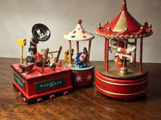 Collezione n. 8 giostre musicali vintage