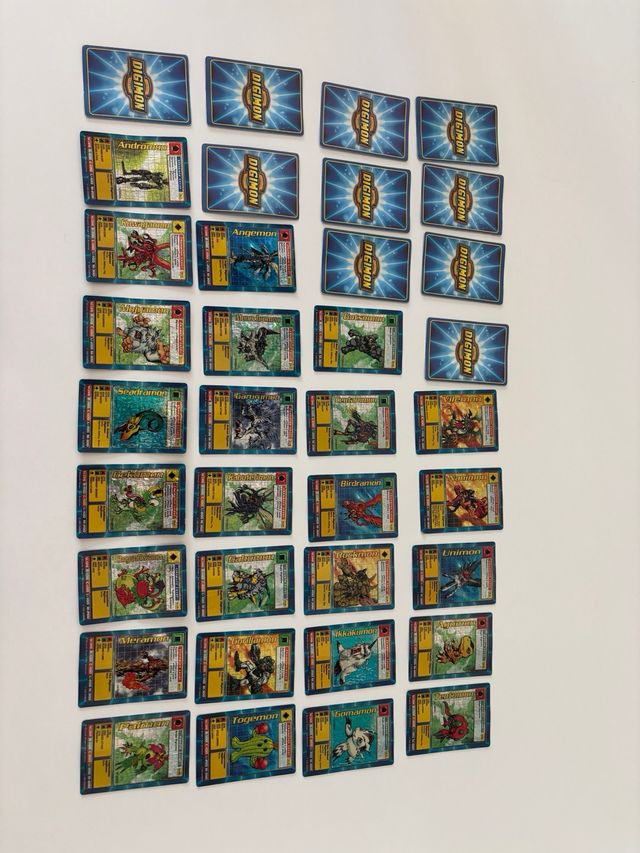 Cartas Digimon 1999 - 36 cartas