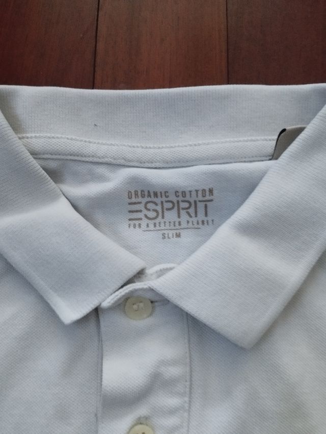 Polo Esprit blanca XS hombre