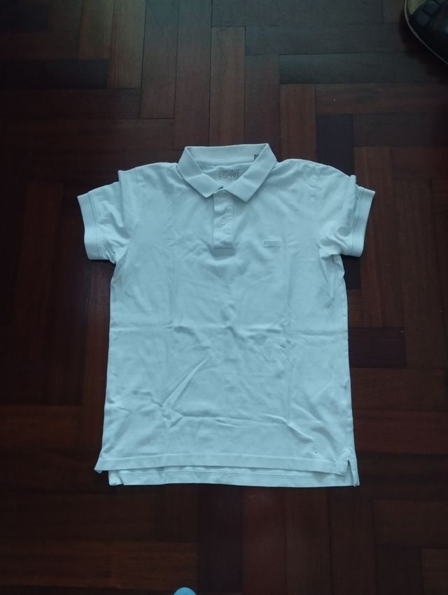 Polo Esprit blanca XS hombre