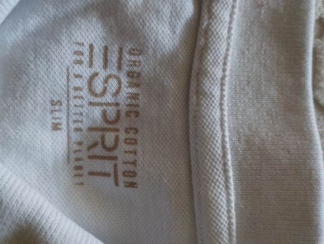 Polo Esprit blanca XS hombre