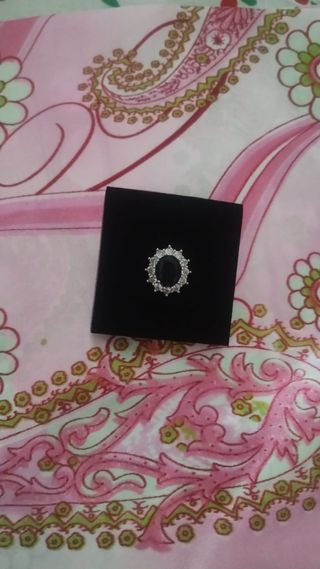 Anelli verdi e Argento 925 con foulard in regalo 