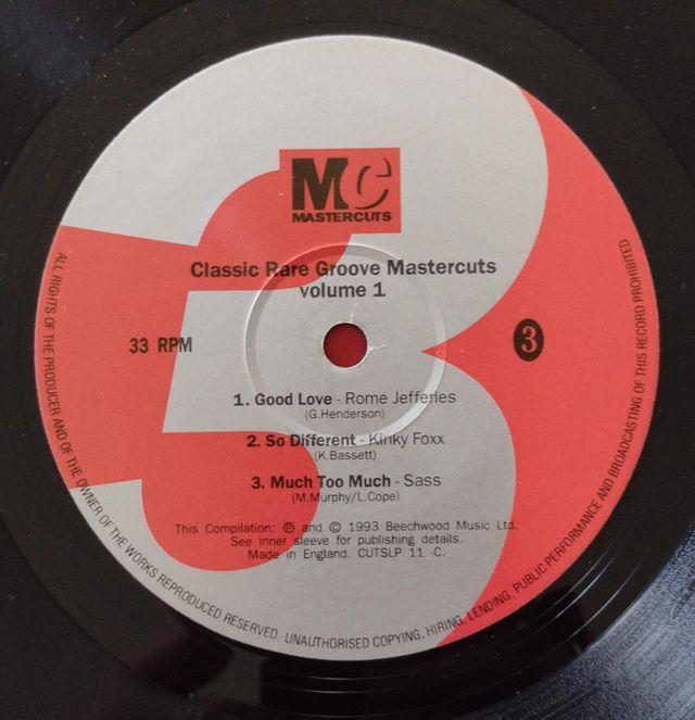 Rare Groove Mastercuts Vol. 1 LP