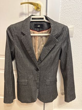 Americana gris mujer H&M talla S