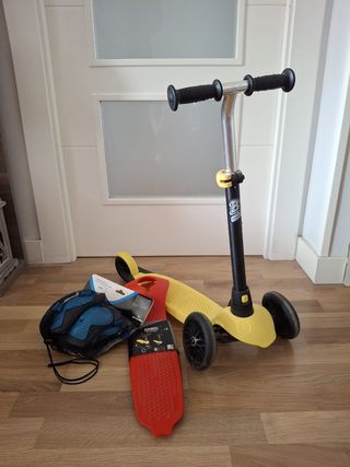 Patinete infantil Decathlon + accesorios