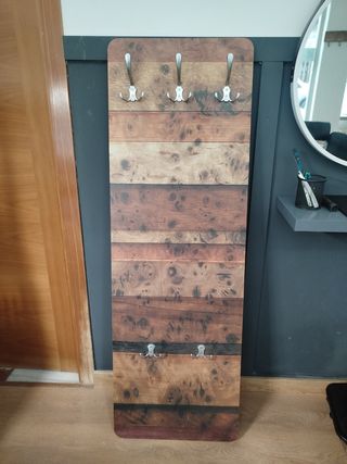 Perchero Pared - Madera & Metal