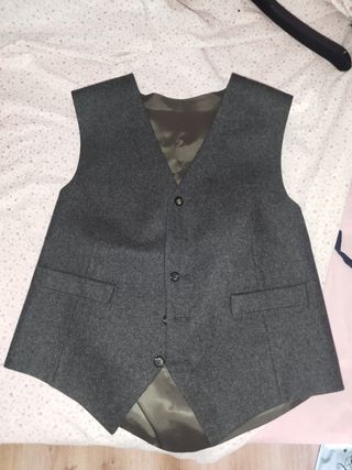 Chaleco gris vintage 