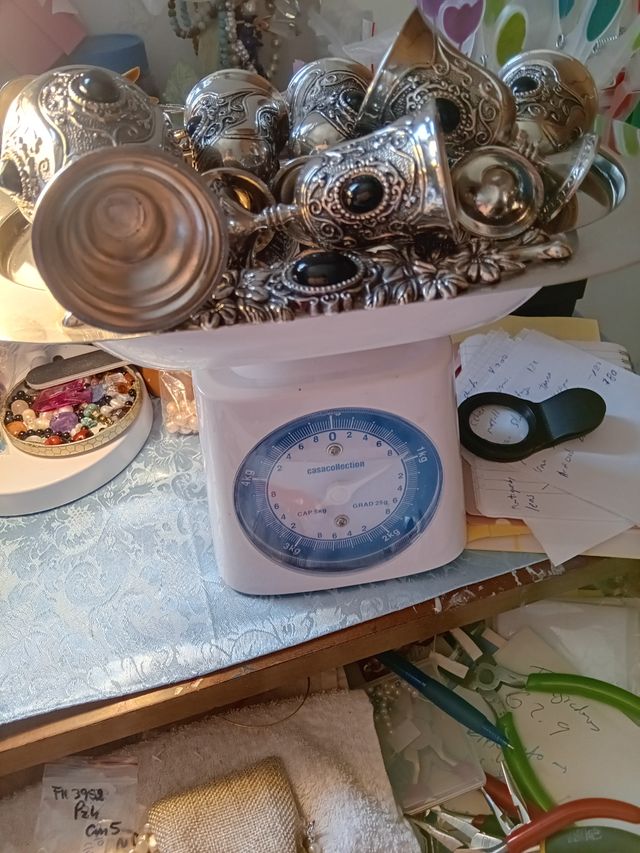 Set bicchieri vino vintage metallo vintage