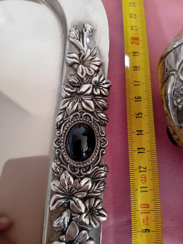 Set bicchieri vino vintage metallo vintage