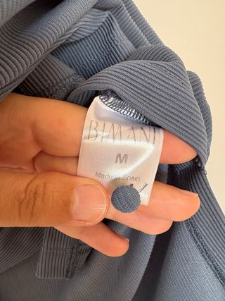 Blusa Bimani azul - sin mangas