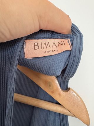 Blusa Bimani azul - sin mangas