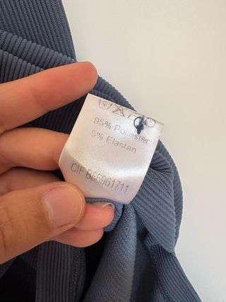 Blusa Bimani azul - sin mangas