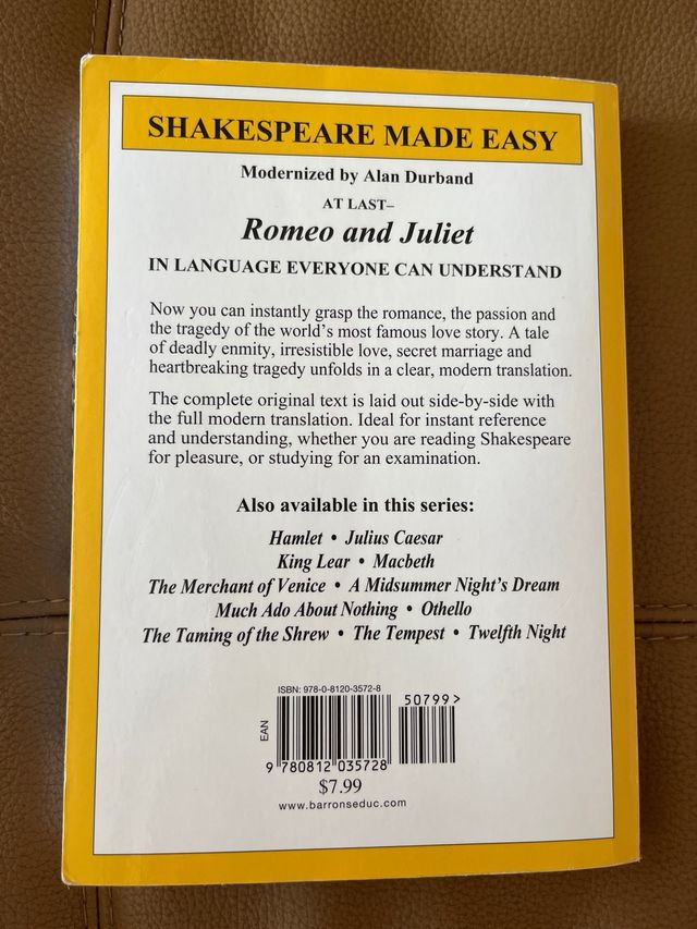 Romeo and Juliet (Shakespeare Made Easy)