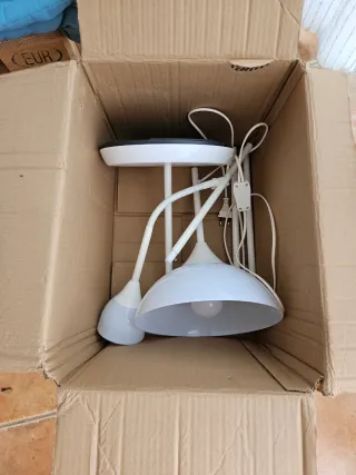 Lámpara de pie blanca - 175cm