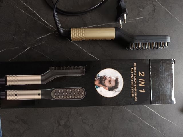 Peine alisador barba y pelo 2 en 1