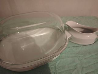 Pirofila con salsiera vintage