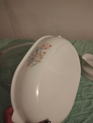 Pirofila con salsiera vintage