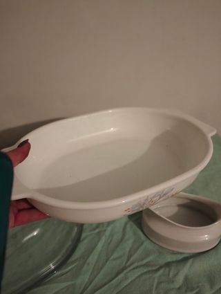 Pirofila con salsiera vintage