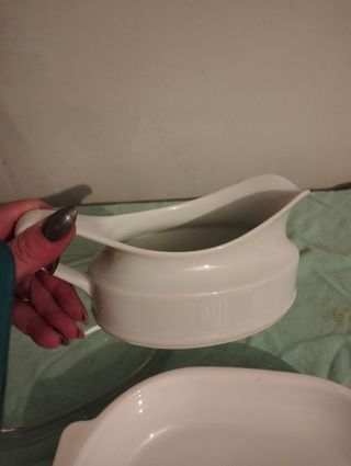 Pirofila con salsiera vintage