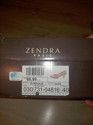 ZENDRA - Zapatos salón beige 40