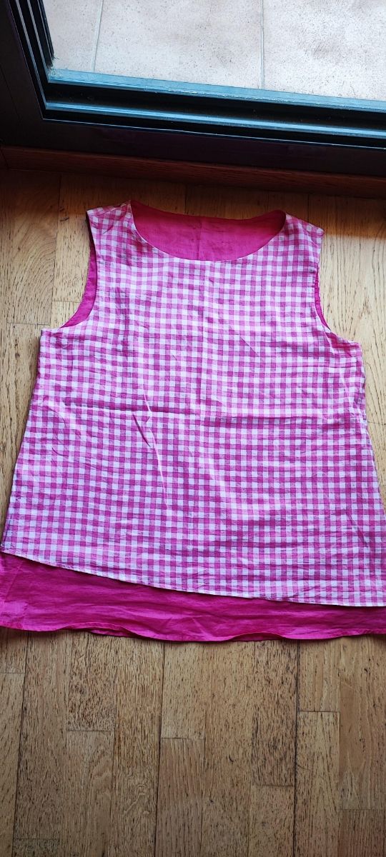 Top Vichy Fucsia Niu