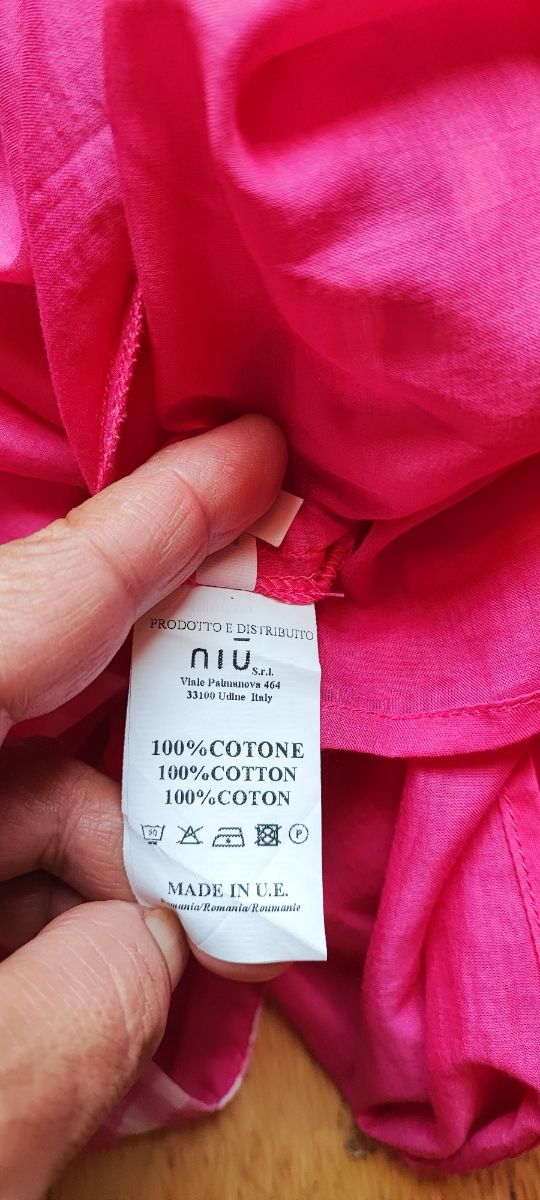 Top Vichy Fucsia Niu