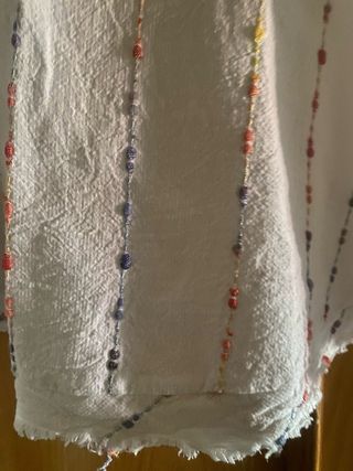Top blanco tirantes - multicolor