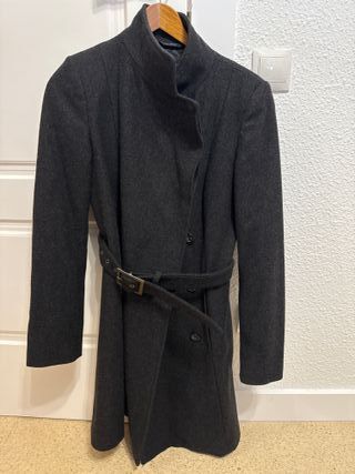 Gabardina mujer negra talla XS (34)