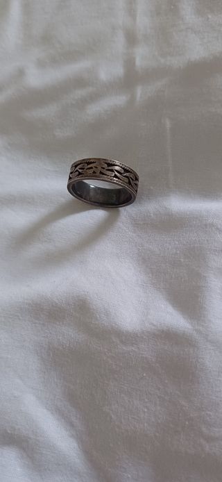 Anillo plata envejecida