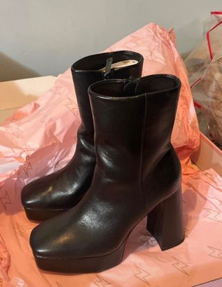 Botines Glowrias negros plataforma