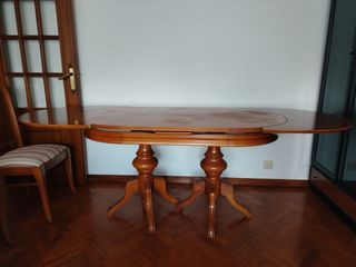 Mesa comedor madera + 4 sillas