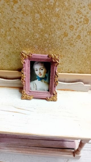 Quadro barocco miniatura per casa bambole