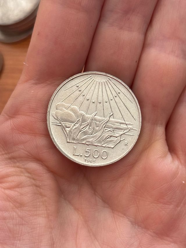 moneta 500 lire 1969 Italia Dante Alighieri