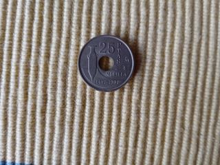 Moneda 25 Ptas Melilla 90