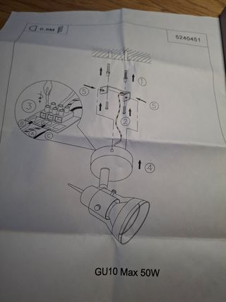 Faretto LED metallo e vetro argento