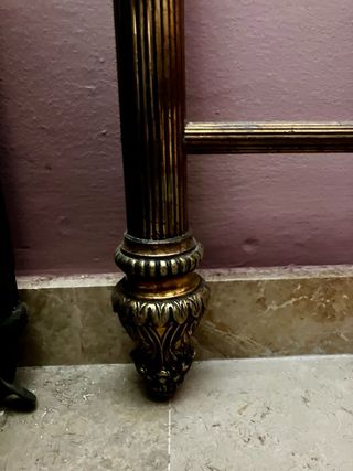 Cabecero dorado metal siglo XIX