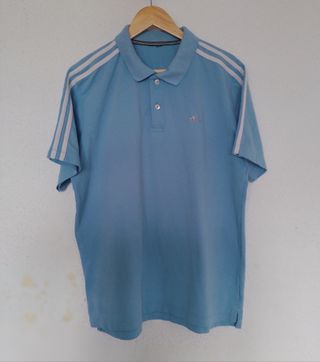 Polo Adidas celeste
