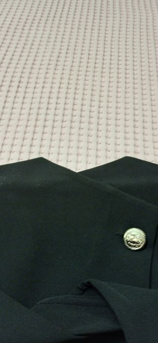 Falda midi negra botones