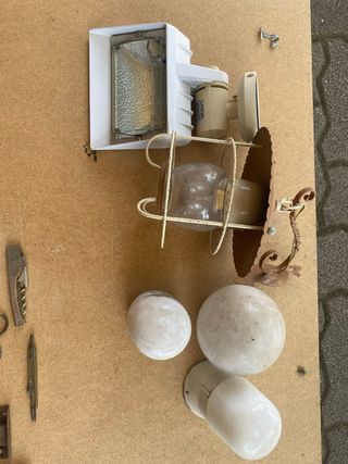 Lampe varie - metallo, vetro, plastica