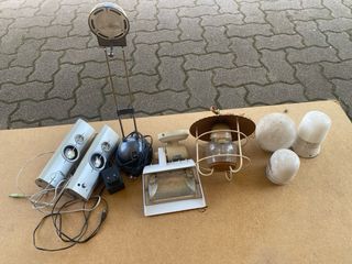 Lampe varie - metallo, vetro, plastica