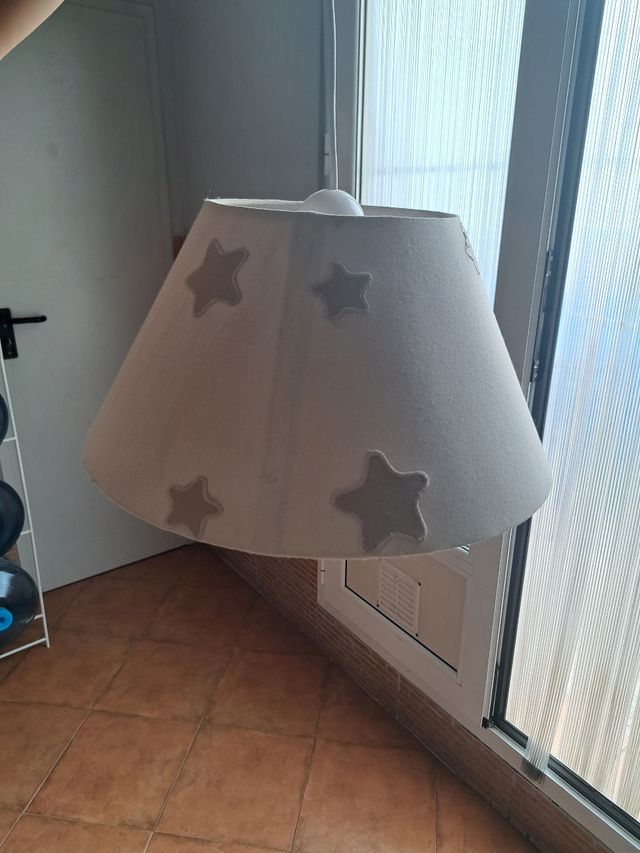 2 lámparas techo beige/blanco