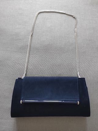 Pochette elegante blu