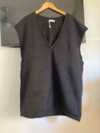 Sudadera oversize estilo chaleco Bershka