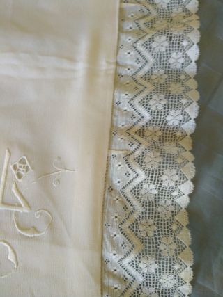 Cuscino seta ricamato anni '40