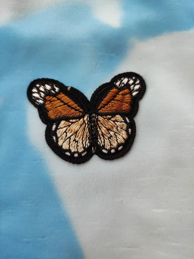 Sudadera azul tie-dye oversize